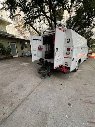 Magnet Plumbing service vehicle on-site for Water Heater Repair in West Vero Corridor